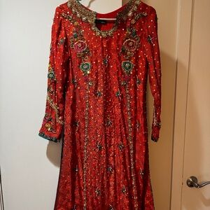 Burnt Orange Shalwar Kameez